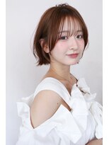 イルウィ(irwi)&nbsp;【門前仲町】トレンド　レイヤーボブ　透明感ブラウンカラー
