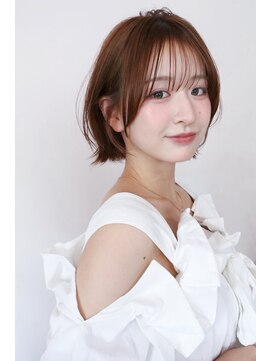 イルウィ(irwi) 【門前仲町】トレンド　レイヤーボブ　透明感ブラウンカラー