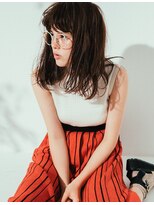 ベル 表参道店(Belle)&nbsp;おしゃれ セミウエット ロブかけるグレージュカラー Belle表参道