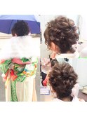 成人式、卒業式　へアセット《ショートアレンジ》