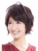 40代からのエレガント立体ショート