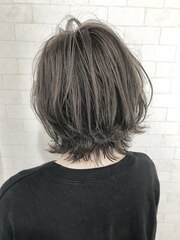 スモーキーアッシュ☆ウルフボブ【Alma hair】