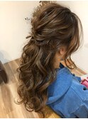 ハーフアップスタイル