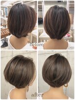 アメリア(ameria)&nbsp;襟足スッキリ☆艶カラー大人かわいいボブ