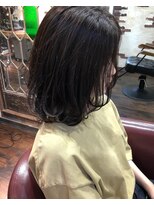ヘアー クリエイト カルバリ(HAIR CREATE Calbari) アッシュグレー抜け感レイヤー