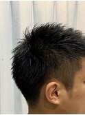 ツーブロックベリーショート
