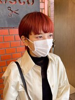 ボスコ 下北沢店(bosco) ブリーチカラーレッドオレンジ ≪saya≫