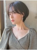 大人かわいい小顔ショートボブショートヘア20代30代40代表参道