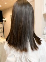キャアリー(Caary)&nbsp;福山 髪質改善ストレートパーマ人気Caary切りっぱなしロブ