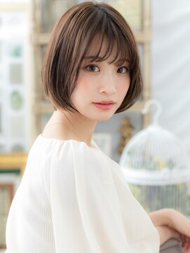 カバーヘア ブリス 川口(COVER HAIR bliss) シースルーバング小顔前下がりマッシュボブTb4川口20代30代40代