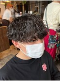 波巻きスパイラルパーマ/ツイストスパイラルパーマ/メンズウルフ