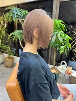 ネルケ 立川(nelke)&nbsp;シースルーバングラインボブ_マロンベージュAラインボブ