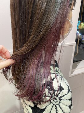 バブ バイネオリーブ(Bab by neolive) インナーカラー☆ピンクバイオレット