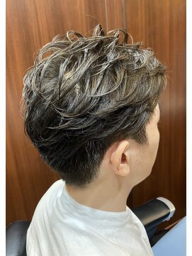 ヒロギンザ 新橋日比谷口店(HIRO GINZA) 大人パーマ/ツーブロックマッシュ/ハイライト/束感/波巻き