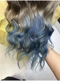 gray beige Blue