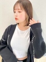 サンドエス 銀座(sand S) ぱつっとボブ/透け感バング/くびれ巻き/ナチュラルくびれヘア/