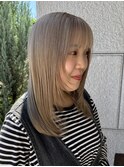 レイヤー/グレージュ/ブリーチ/20代30代