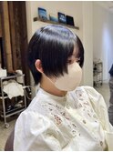 ショートウルフカットネオウルフカット顔まわりレイヤーカット