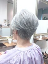 ヘアー グリーン(hair green)&nbsp;40代50代60代/グレイヘア/ショートボブ/大人ショート