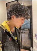 マッシュウルフプードルパーマ波巻きプードルパーマ