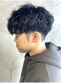 波巻きスパイラルパーマ波巻きパーマメンズ群馬高崎パーマ眉毛