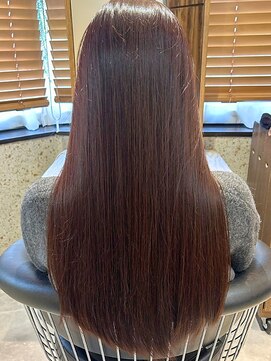 ヘアリゾート粋 トゥジュ 池袋東口店(tujuh) 艶髪ストレート/ロング/まろやかブラウン/髪質改善