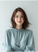 レイヤーカット/イメチェン/外ハネボブ/美髪/ワイドバング/髪型