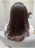 くすみカラーセミロング