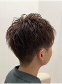 【メンズ】ショートスタイル×ココアブラウン