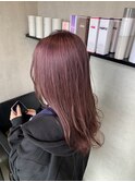ピンクベージュ　チェリーレッド　ワインレッド　暖色系カラー