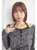 ぷつっとボブ×顔まわりレイヤー