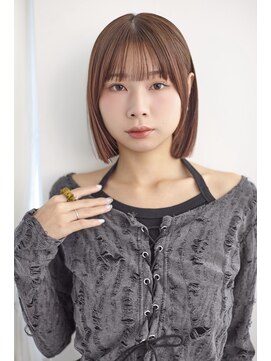 アッシュ 高津店(Ash) ぷつっとボブ×顔まわりレイヤー