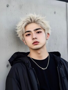 イル(iLe.) ブリーチ/スペインカール/スパイキーショート/ブルーブラック