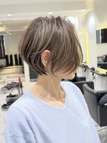 30代/40代/50代◎絶壁解消/白髪ぼかし/大人小顔ショート【湯本】