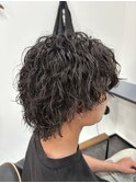 波巻きパーマ