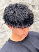 フィフス 名駅(fifth)&nbsp;名古屋名駅波巻きスパイラルパーマメンズヘアメンズマッシュ30代