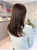 大人ヘア/低めレイヤー/ワンカール巻き/面長さん用/20代30代
