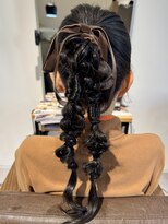 グッドライフヘアー(GOOD LIFE hair)&nbsp;『お呼ばれヘア×ツインポニーリボンアレンジ』