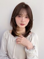 ラフ フロム ガーデン(Laf from GARDEN)&nbsp;ミディアム/レイヤーカット/顔周りカット/透明感カラー