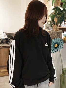 ウィム(wim) " ハッシュカット "/ウルフレイヤー/くびれレイヤー/顔周り