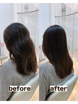 シゲ 自由が丘店(SHIGE)&nbsp;毎月白髪染めしてても大丈夫/地毛風髪質改善ストレート/縮毛矯正