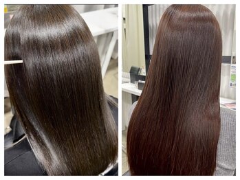 イン(in.)の写真/こだわりの薬剤でツヤツヤに★【サラサラで柔らかい】シャキッとしすぎない理想のストレートヘアを実現♪