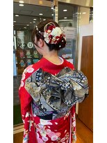 ナチュラルヘアーラック 成人式ヘアセット