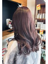 リドルヘアー 石井町店(Riddle HAIR)&nbsp;バイオレットブラウン　イルミナカラー　艶感　暖色