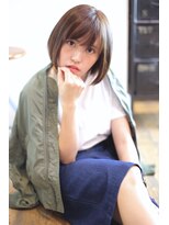 チマコッピ(cimacoppi) シナモンオレンジベージュ♪ナチュラル軽ボブ