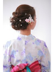 【下北沢＊I'll b hair＊】夏にピッタリ!粋な浴衣ヘアアレンジ