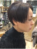 センターパートベリーショート