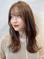毛先ワンカールロングレイヤー/シースルーバング/髪質改善