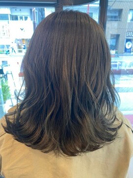 アフロディーテギンザ 日本橋人形町店(APHRODITE GINZA) 外ハネボブ/セクションカラー/ペールベージュ/人形町