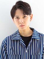 ヘアサロンガリカアオヤマ(hair salon Gallica aoyama) 【Gallic】モテ髪七三かきあげ/ナチュラル黒髮ツーブロック 